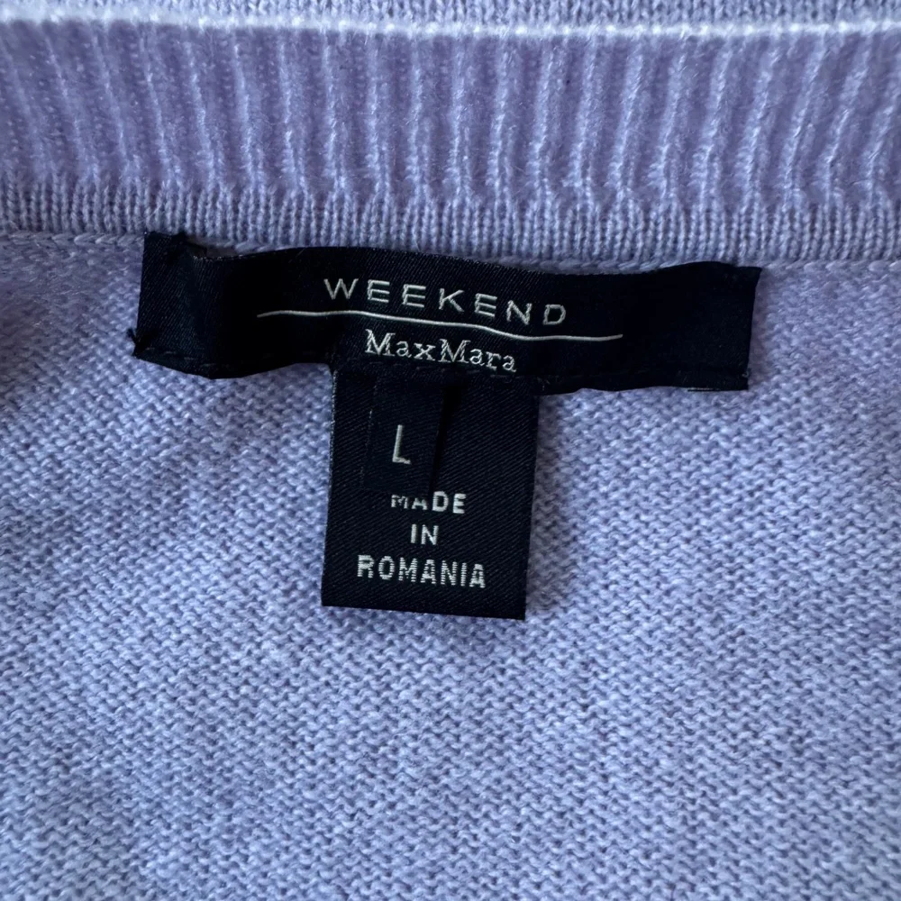 Weekend Max Mura Lavender V-Neck Cashmere Sweater Size L NWOT - Picture 11 of 11